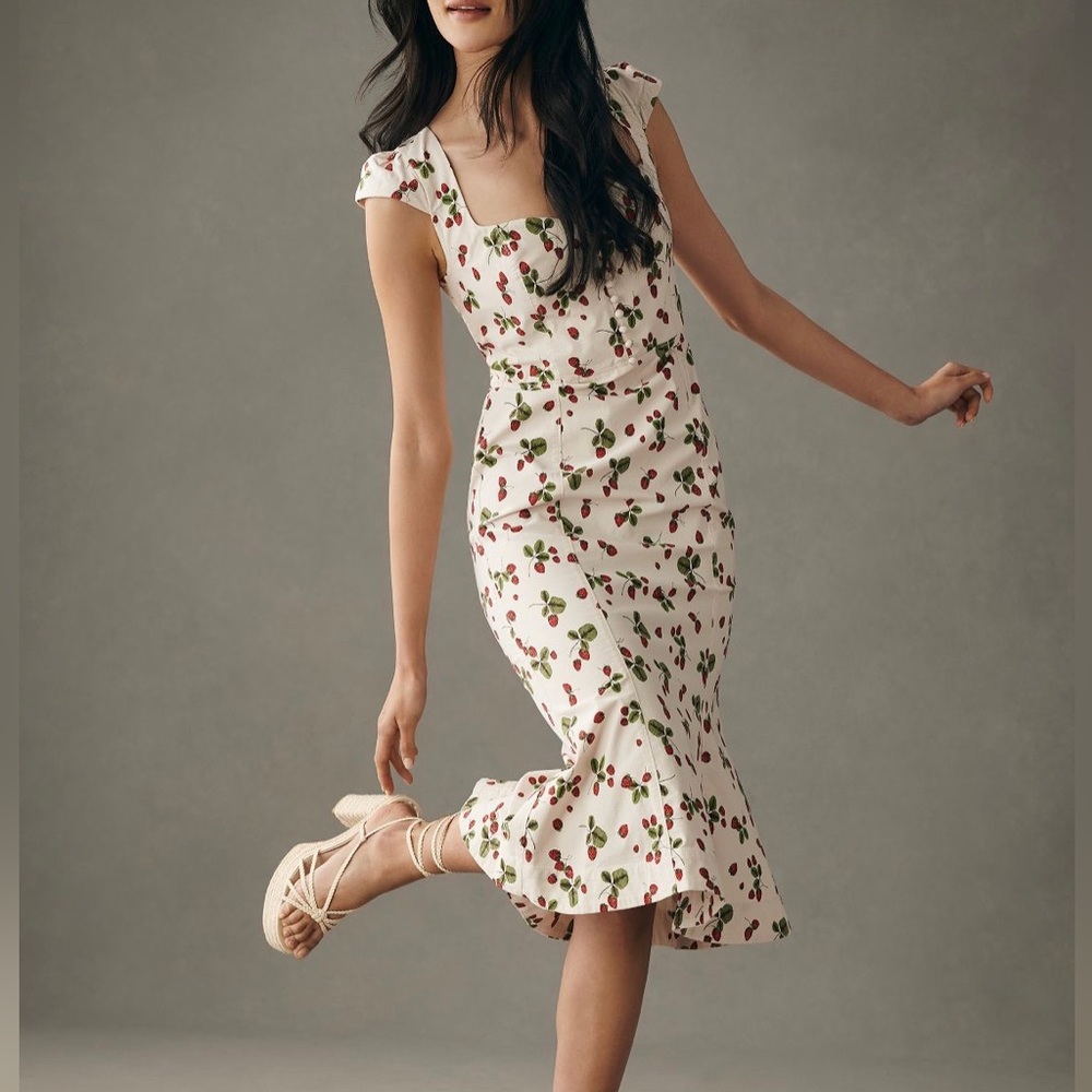 Anthropologie Cecily Fit & Flare Sweetheart dress by Mauve